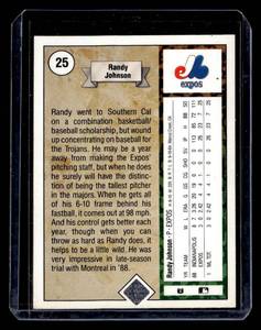 1989 Upper Deck Randy Johnson Rookie #25