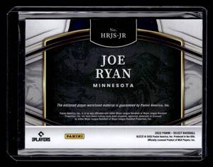 2022 Select Joe Ryan Rookie Jersey Card #HRJS-JR