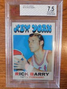 BGS 7.5 1971 Topps Rick Barry #170
