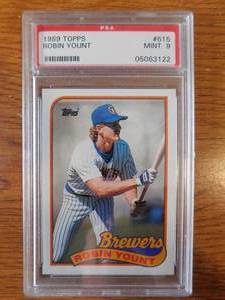 PSA 9 1989 Topps Robin Yount #615