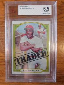 BGS 6.5 1972 Topps Traded Joe Morgan #752