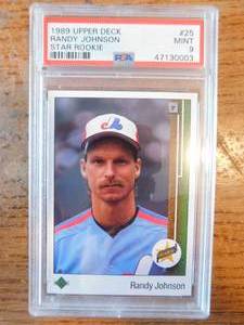 PSA 9 1989 Upper Deck Randy Johnson Rookie #25