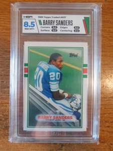 HGA 8.5 1989 Topps Traded Barry Sanders Rookie #83T