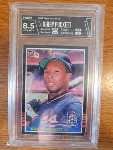HGA 8.5 1985 Donruss Kirby Puckett Rookie #438