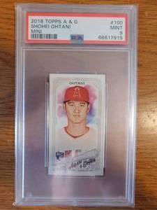 PSA 9 2018 Topps A & G Mini Shohei Ohtani Rookie #100