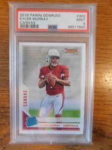 PSA 9 2019 Donruss Canvas Rated Rookie Kyler Murray Rookie #302