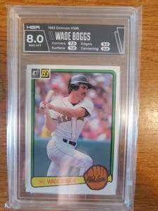 HGA 8 1983 Donruss Wade Boggs Rookie #586