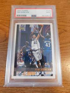 PSA 9 1997 Topps Tim Duncan Rookie #115