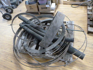 Pallet of Rubber Tubes and Metal Rings
