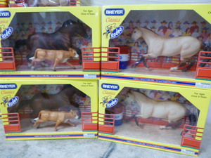 4 Breyer Toy Horses