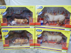 4 Breyer Toy Horses