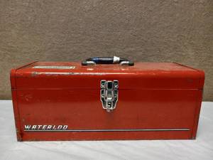 WATERLOO INDUSTRIES RED TOOLBOX WITH TOOLS