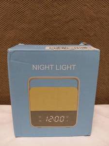 USB RECHARGEABLE NIGHT LIGHT WITH ALARM CLOCK