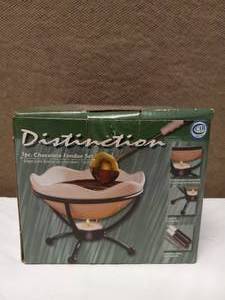 DISTINCTION 7PC. CHOCOLATE FONDUE SET