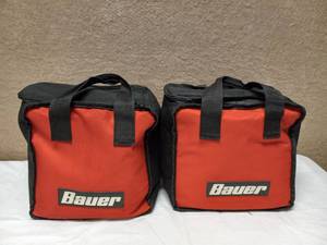 (2) BAUER BAGS WITH ZIPPER AND HANDLE