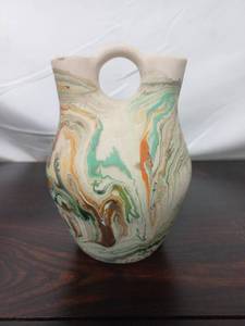 lot 24 image: Nemadji Pottery Wedding Vase