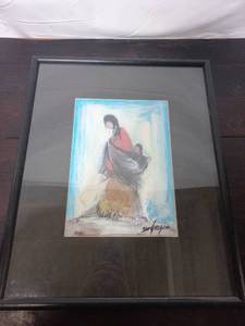 lot 65 image: Native American Framed Artwork
