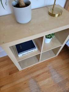 lot 41 image: Ikea 4 Square Kallax Storage Nightstand, A