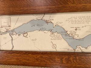 lot 61 image: Map of Lake Pepin, Beautifully Framed