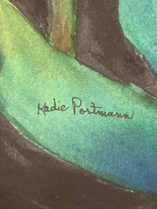 lot 85 image: Calla Lily Watercolor Painting