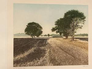 lot 59 image: Etching Print  Burnt Stubble  by Artist Paul Bisson