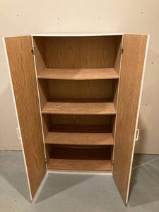 lot 150 image: White Large Capacity Storage Cabinet