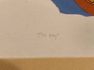 lot 64 image: Oriental Print  The Way  by Artist M. Mils