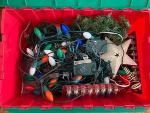 lot 120 image: Assorted Christmas Decorations, Lot of 3 Boxes