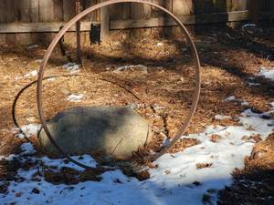 lot 23A image: Amazing Round Iron Fire Ring