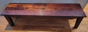 lot 6 image: Stunning Rustic Wood Bench