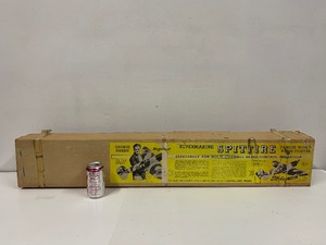 lot 24 image: LARGE Vintage Sterling Models Supermarine SPITFIRE Balsa Wood RC Model Airplane Kit