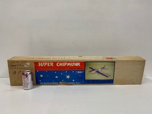 lot 25 image: LARGE Vintage Sig Craftmans SUPER CHIPMUNK Balsa Wood RC Model Airplane Kit