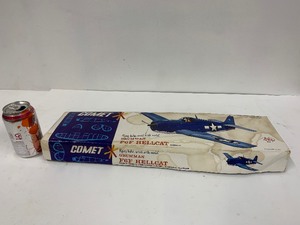 lot 41 image: Vintage Comet Grumman F6F Hellcat Basla Wood Model Kit