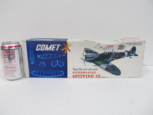 lot 46 image: Vintage Comet Supermarine SPITFIRE IX Balsa Wood Model