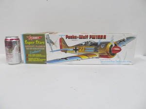 lot 49 image: Vintage Comet Super Stars Exclusive FOCKE-WULF FW190A Balsa Wood Model Kit