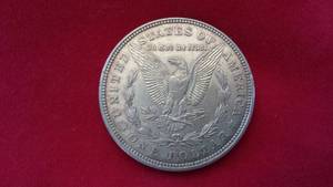 US Silver Dollar Coin, 1921