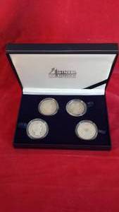 US Silver Half Dollar Coins, 1902,1906,1912,1915