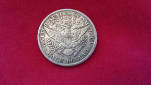 US Silver Half Dollar Coin, 1915-D