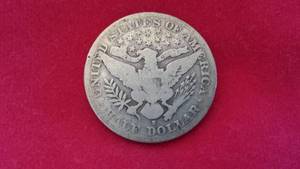 US Silver Half Dollar Coin, 1905-S