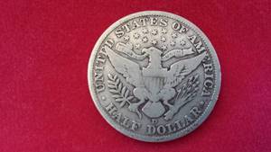 US Silver Half Dollar Coin, 1906-D