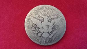 US Silver Half Dollar Coin, 1905-S