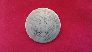 US Silver Half Dollar Coin, 1907