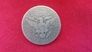 US Silver Half Dollar Coin, 1899