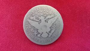 US Silver Half Dollar Coin, 1905