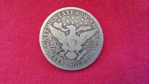 US Silver Half Dollar Coin, 1892