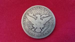 US Silver Half Dollar Coin, 1905