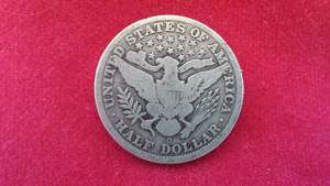 US Silver Half Dollar Coin, 1906-O