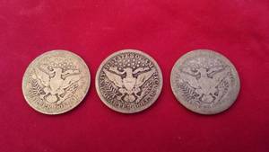 3 US Quarters 1892,1905,1905