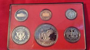 boxed US Proof Coin Set, 1977