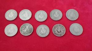 lot of 10 US Nickles 1897,1905s,1912